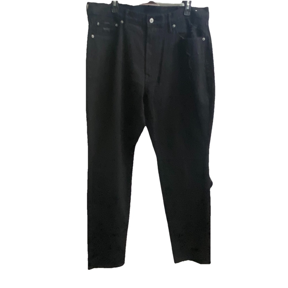 Abercrombie & Fitch Jeans Mens 36x32 Black Athletic Slim Distress American Denim - Picture 3 of 7